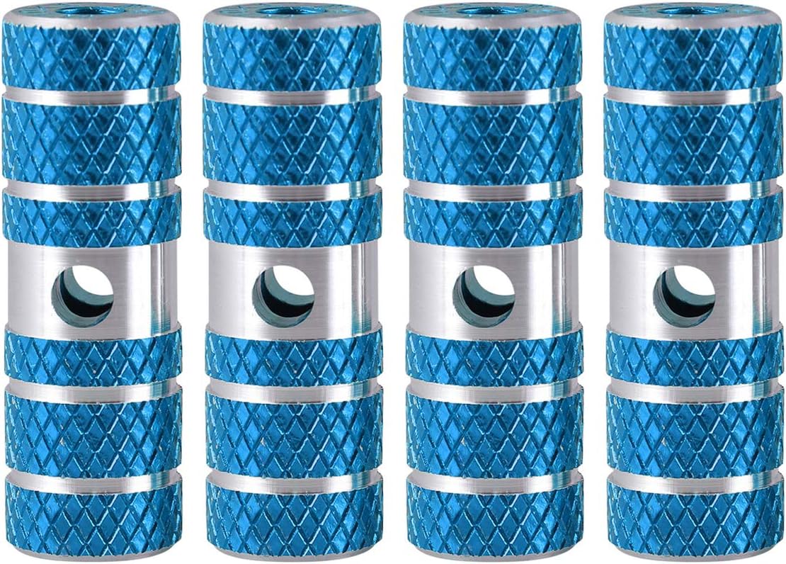 LIOOBO Mountain Bike Pegs Aluminum Alloy Shelf pins Foot pegs Anti-Skid Foot Bicycle 2 Pair