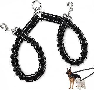 Doppelleine FüR 2 Hunde,Verwicklungsfreies Design, 360°-Drehung,LäNge 50 cm Bis 90 cm,Hundeleine FüR 2 Hunde Geeignet Zum Gassigehen Mit Zwei Hunden Leine Hund,FüR Kleine GroßE