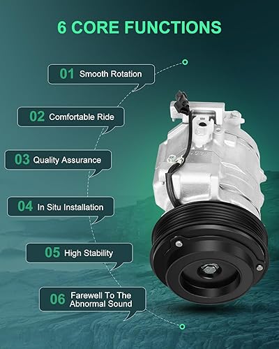 Vista 71 de SCITOO Compresor de CA apto para H-onda Prelude 2.2L 2001 para H-onda Civic para A-cura EL 1.7L 1997 1998 1999 2000 2001
