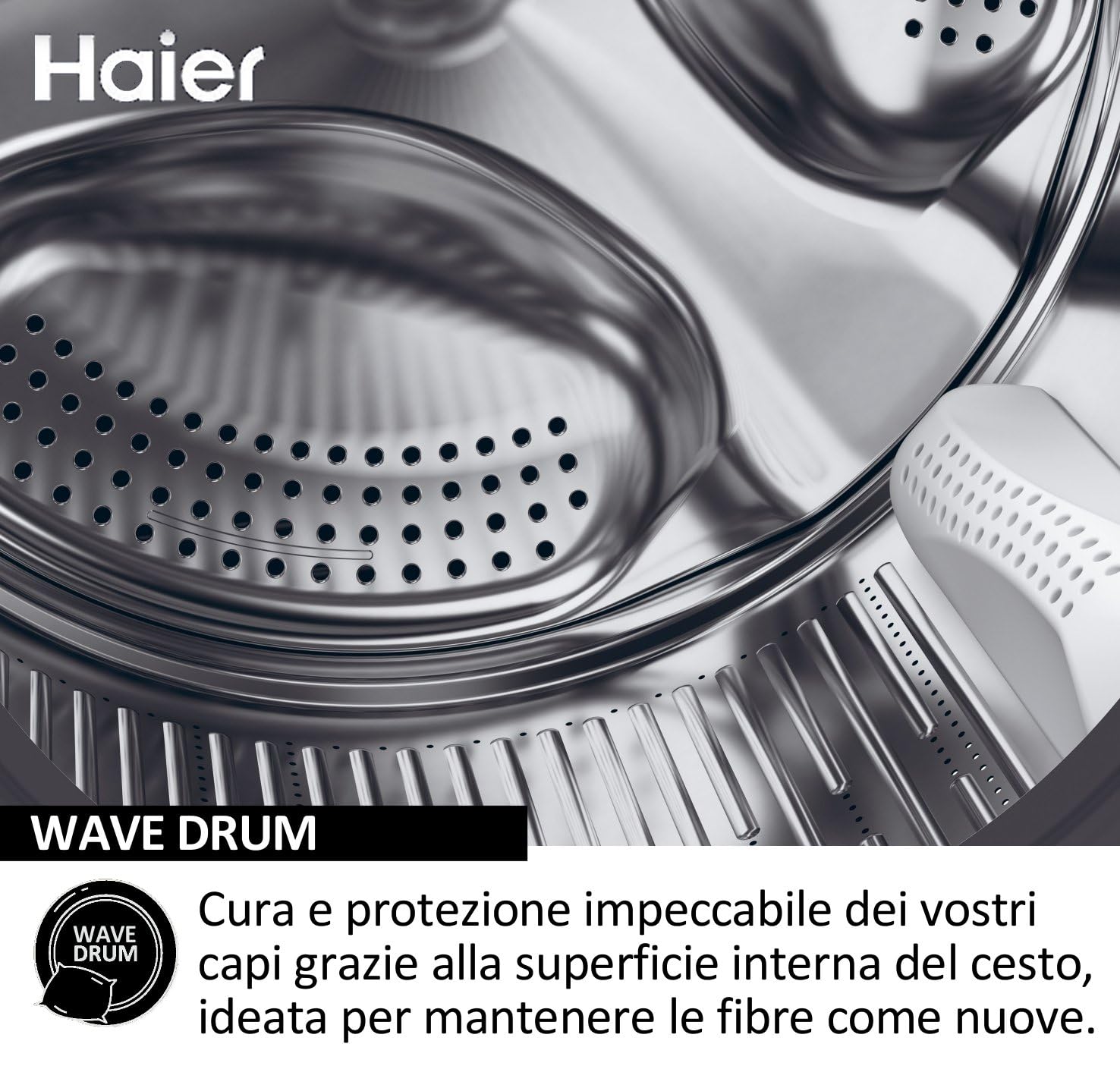 Haier I-Pro Serie 3 Lavatrice 8 Kg, 1400 Giri, Classe A, Bianca | Vapore, Partenza Ritardata, Libera Installazione, 15 Programmi, AxLxP 85x60x62 cm, HW80-BP14939-S