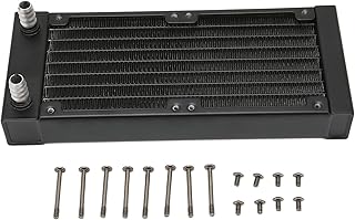 8 Pipe Water Cooling, 9.5mm Faucet, 80mm Fans, Aluminum Heat Exchanger with Screws for Computers, Printers, Water Cooling Systems - Amazon Deal & Rabatt
