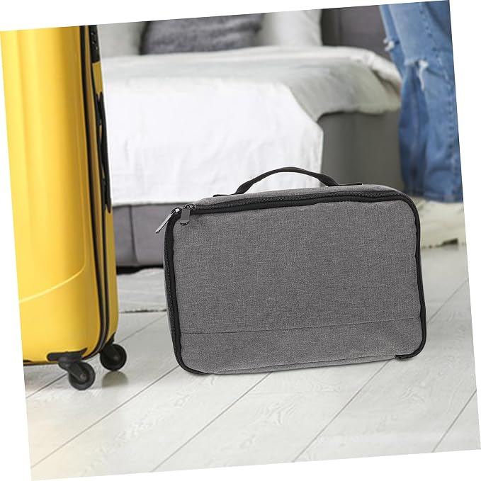 Funda de almacenamiento para proyector ARTIBETTER, bolsa de viaje para accesorios de proyector, gris, 30 x 24 x 7 cm miniatura 5