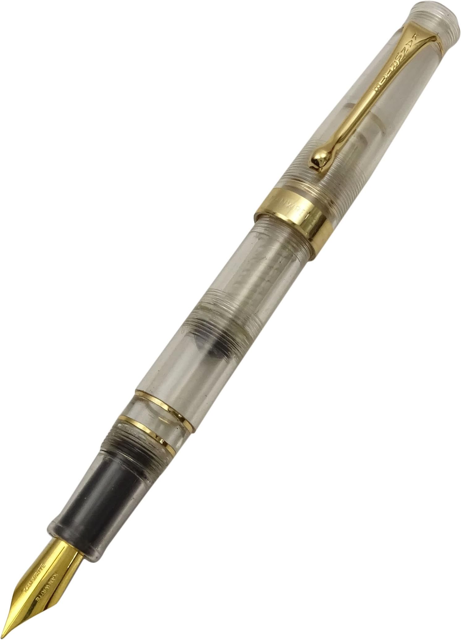 Kanwrite Fine Tip Iridium Nib Twist Filling Mechanism Transparent Fountain Pen