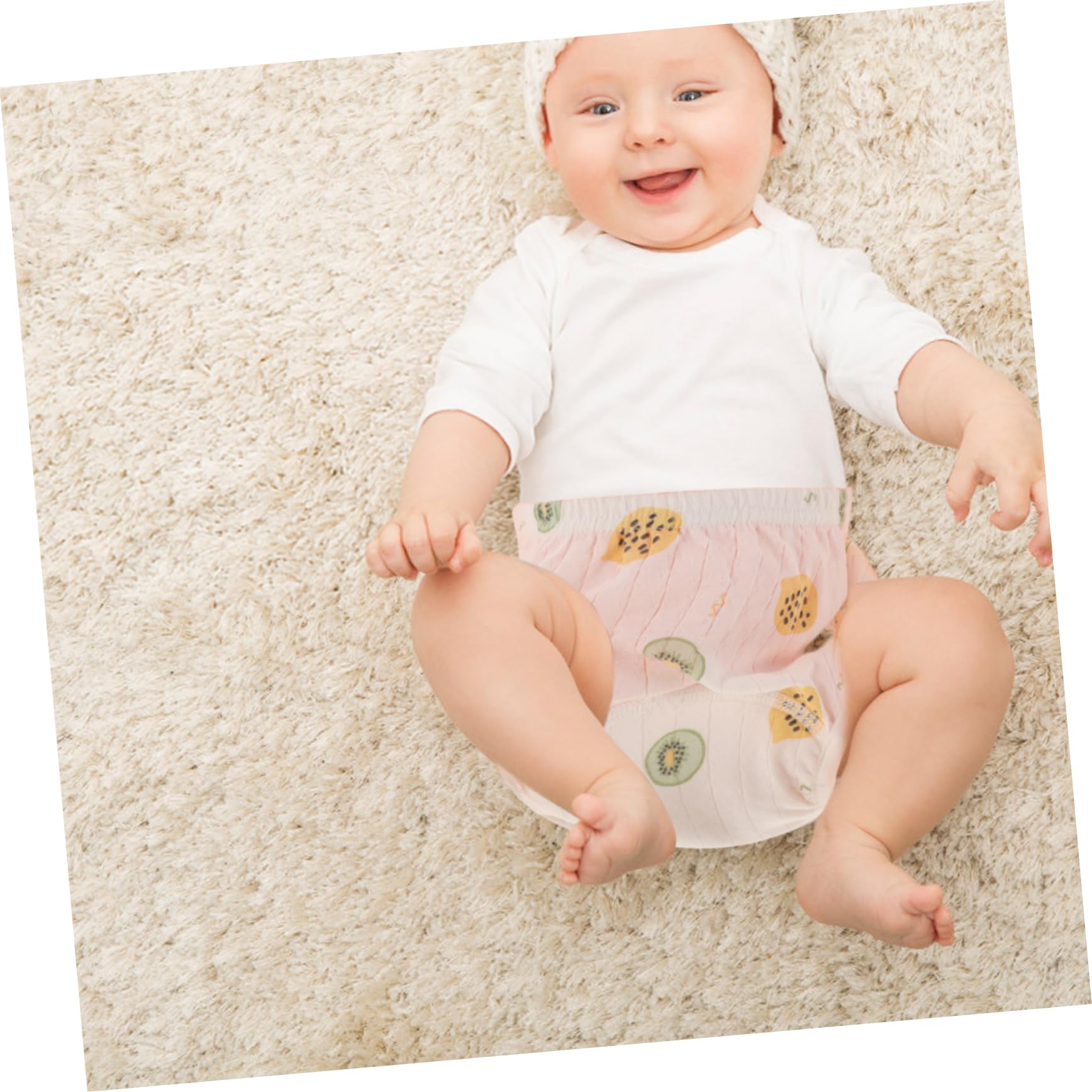 2piezas De Algodón Reutilizables Para Bebés De Pantalones De Entrenamiento Lavables De Absorbentes Adecuados Para Niñas y Niño Niña Diseño Divertido y Transpirable