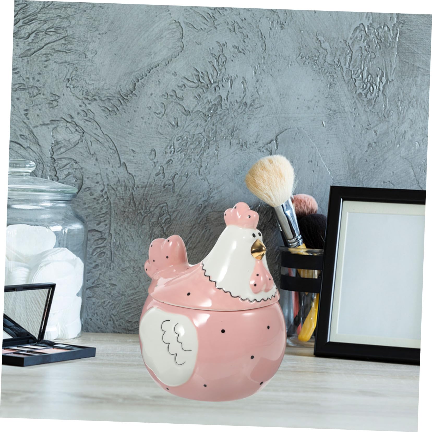 Generico Scatola Gallina Barattolo Di Stoccaggio Barattolo Di Caramelle Retrò Lattine Decorative Novità Collana Animale Di Biscotti Piccolo Di Biscotti Accessori