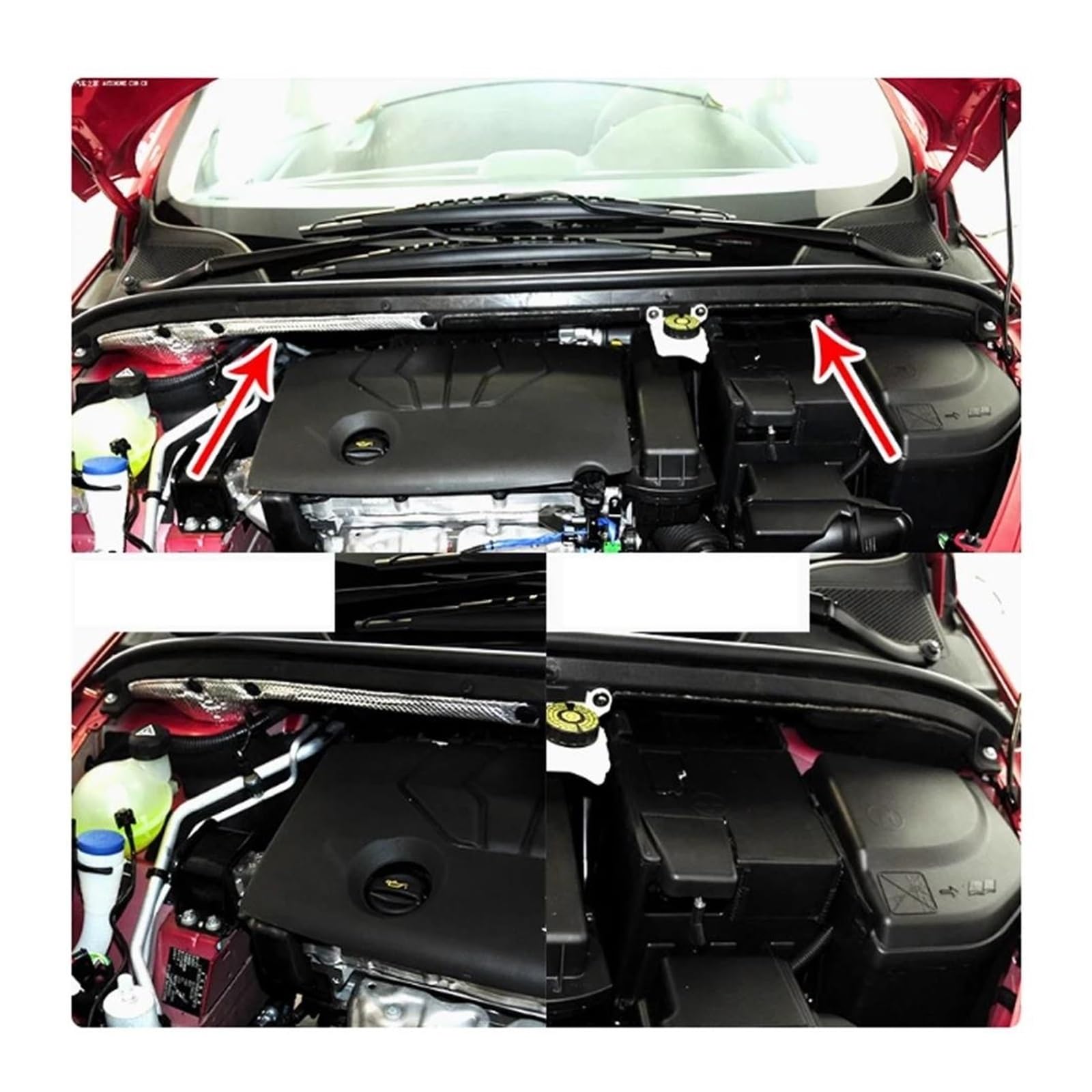 Aislamiento automóviles Motor Coche Cubierta Capó Revestimiento Aislante Inferior Almohadilla Algodón Insonorización Calor Térmica Para Peugeot 307 2001-2014