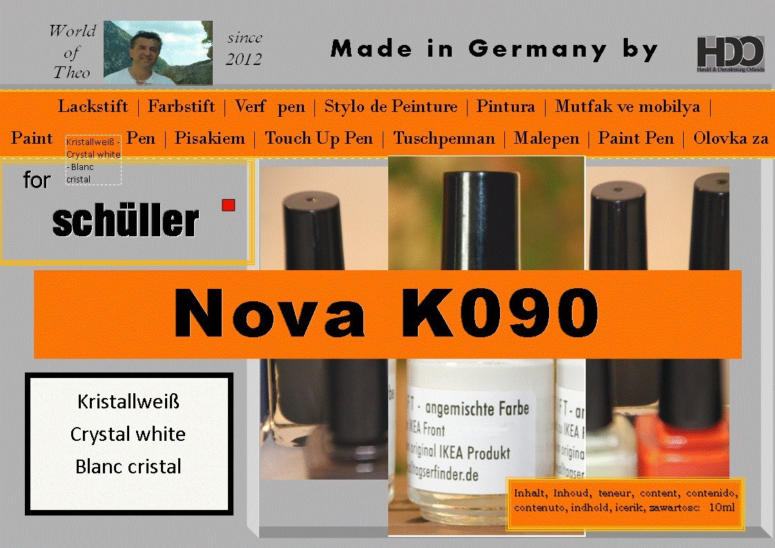 HDO Sales & Services Touch-up Paint for Schuller Nova K090
