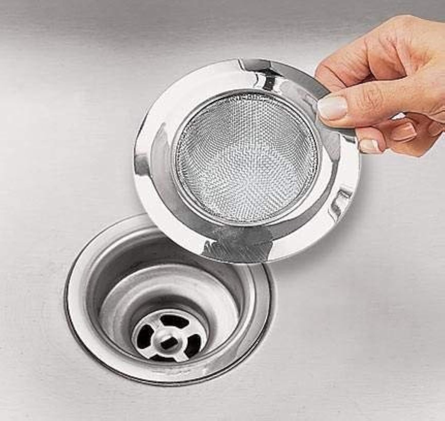 Styxon Kitchen Bathroom Sink Drain Strainer Screen, Stainless Steel Sink Garbage Disposal Stopper Mesh Basket, 4.5 Inch, Silver (B09RGS2Z5P) Amazon Price History, Amazon Price Tracker