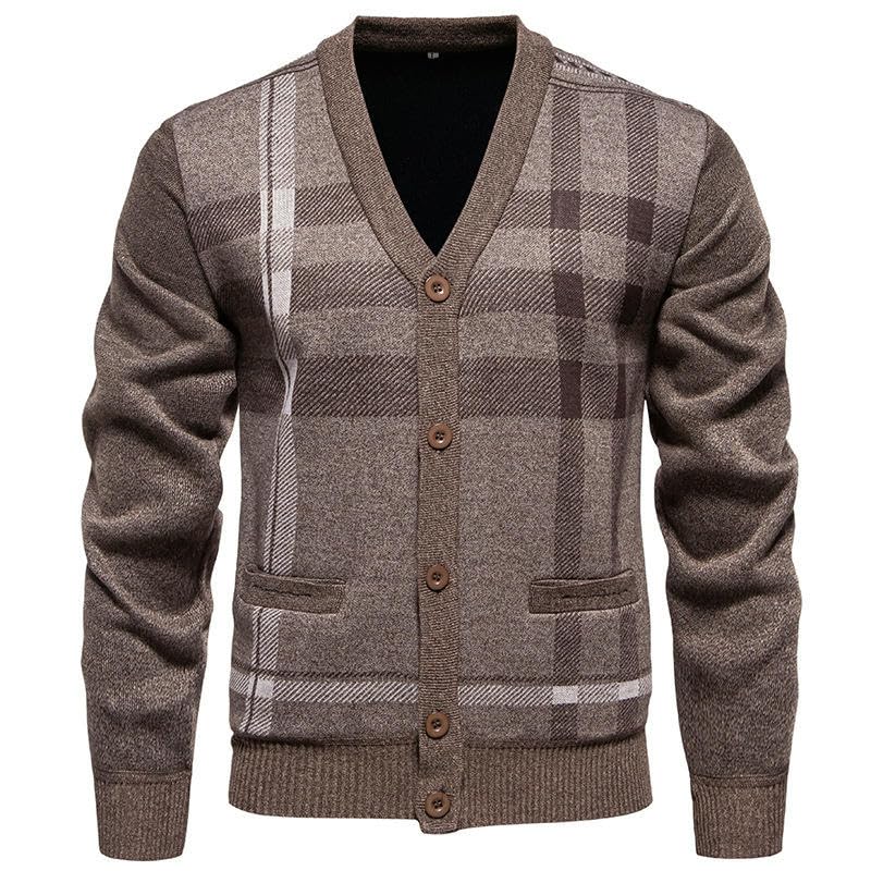 Autumn Winter Men's Casual Versatile Knit Cardigan4