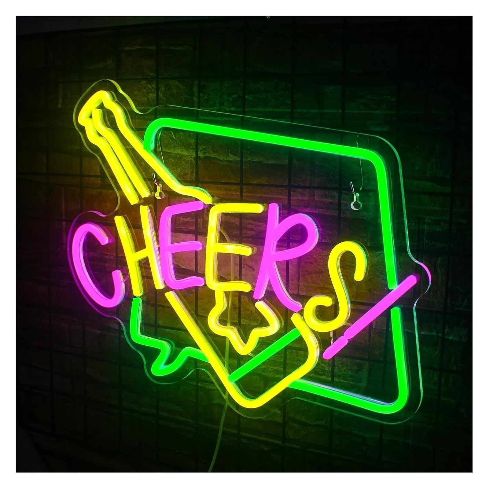 Neón Sign Letreros de neón colores para bar, letrero cerveza, luces decorativas pared