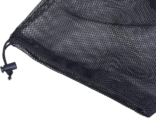 Miniatura 5 de Bolsa de malla de nylon 5pcs bolsa de viaje bolsa de equipo deportivo BVP01, Negro S, Cordón