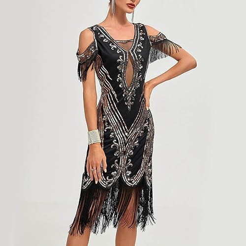 Miniatura 5 de Sequin Dress Prom Dresses Party Sexy Dress Fashion Sequin Fringe Dress New Years Eve Dresses for Women 2023