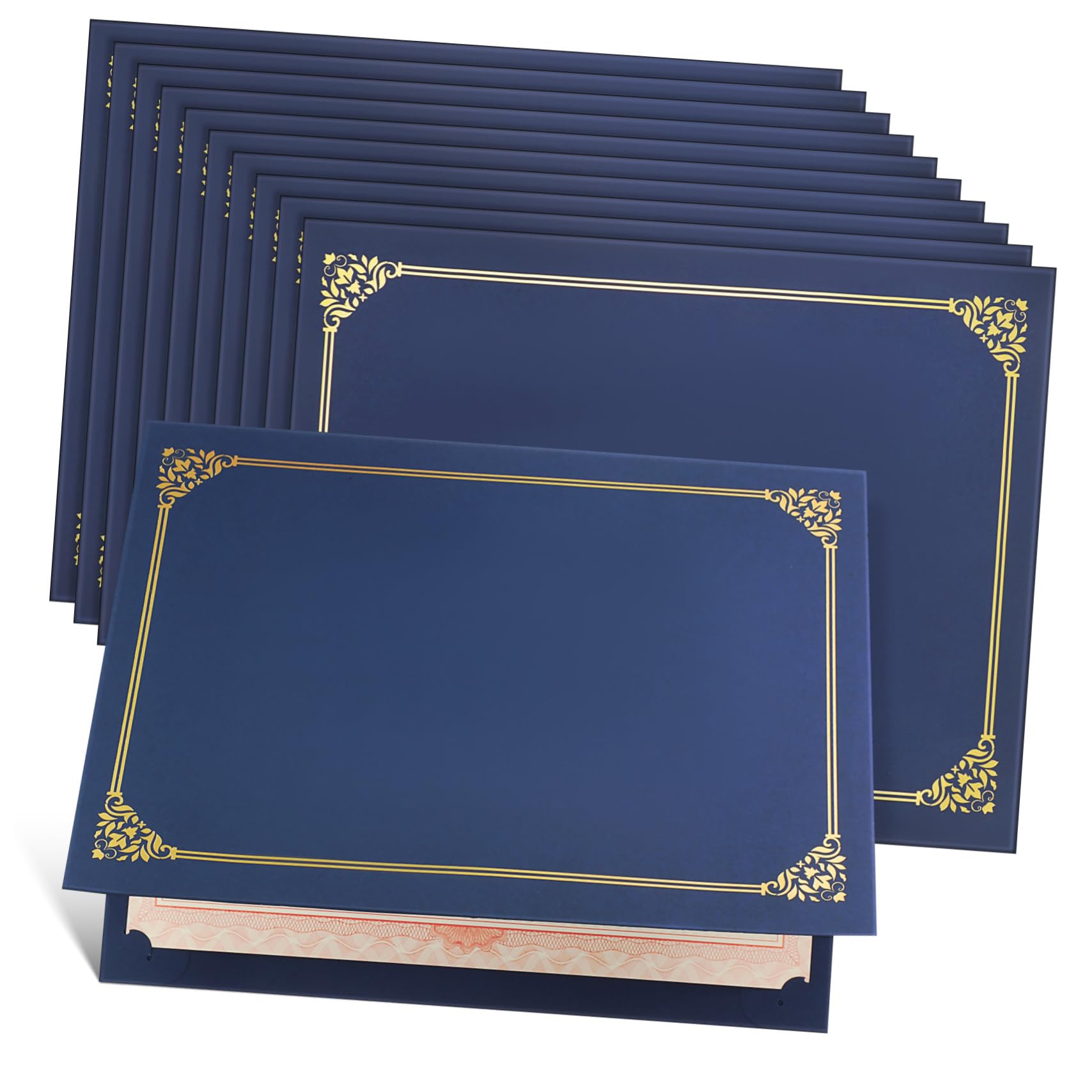 Generico 30 Pezzi Di Sigillo Per Certificato Con Bordo In Lamina D'Oro Portadocumenti Per Diploma Portapremi Per Certificati Di Laurea Elegante Cornice Decorativa In Carta Per