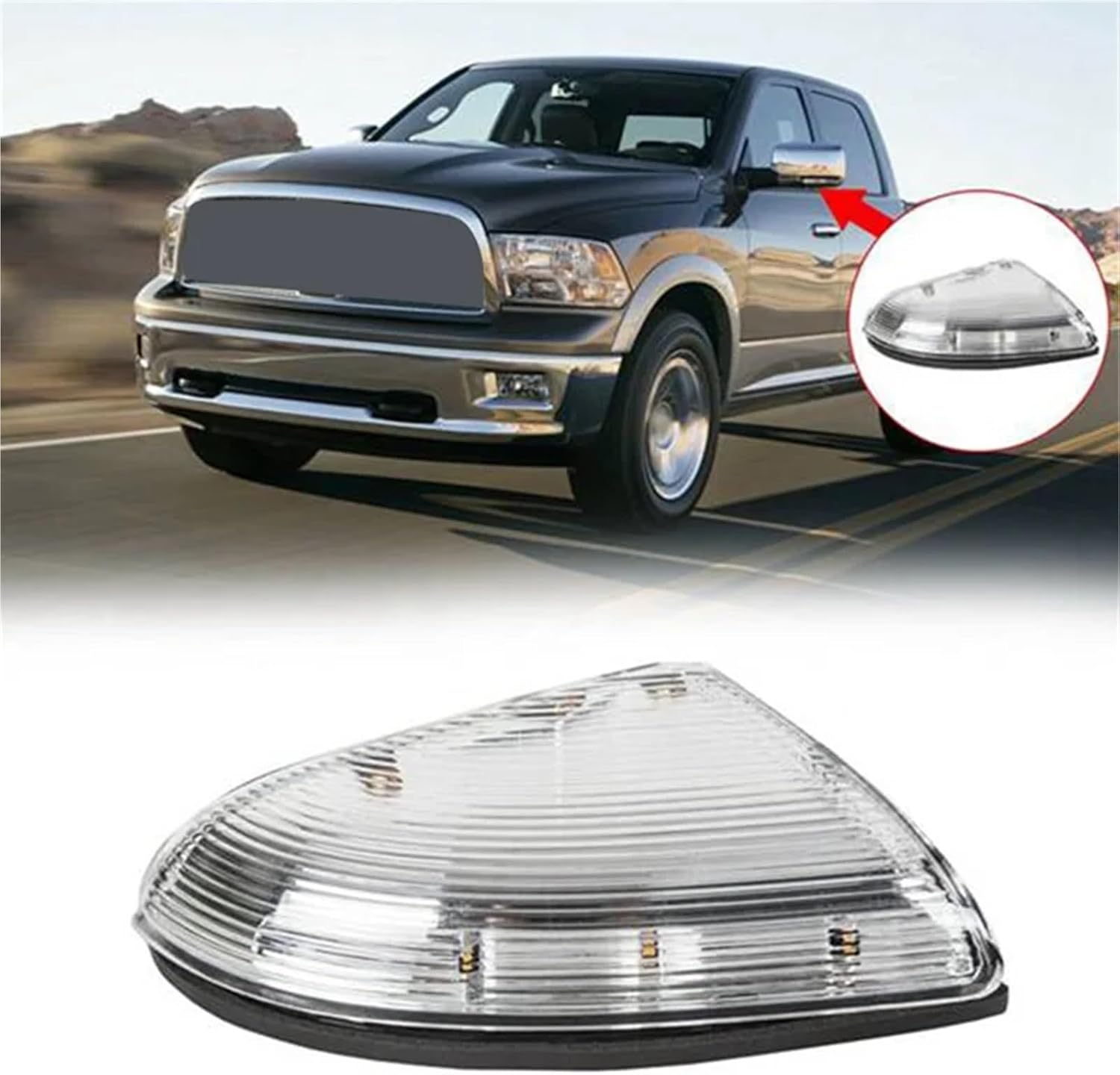 バックミラーインジケーター 車のフロント右と左のミラーターンシグナルライトランプ ために ダッジ ために ラム 2009-2013