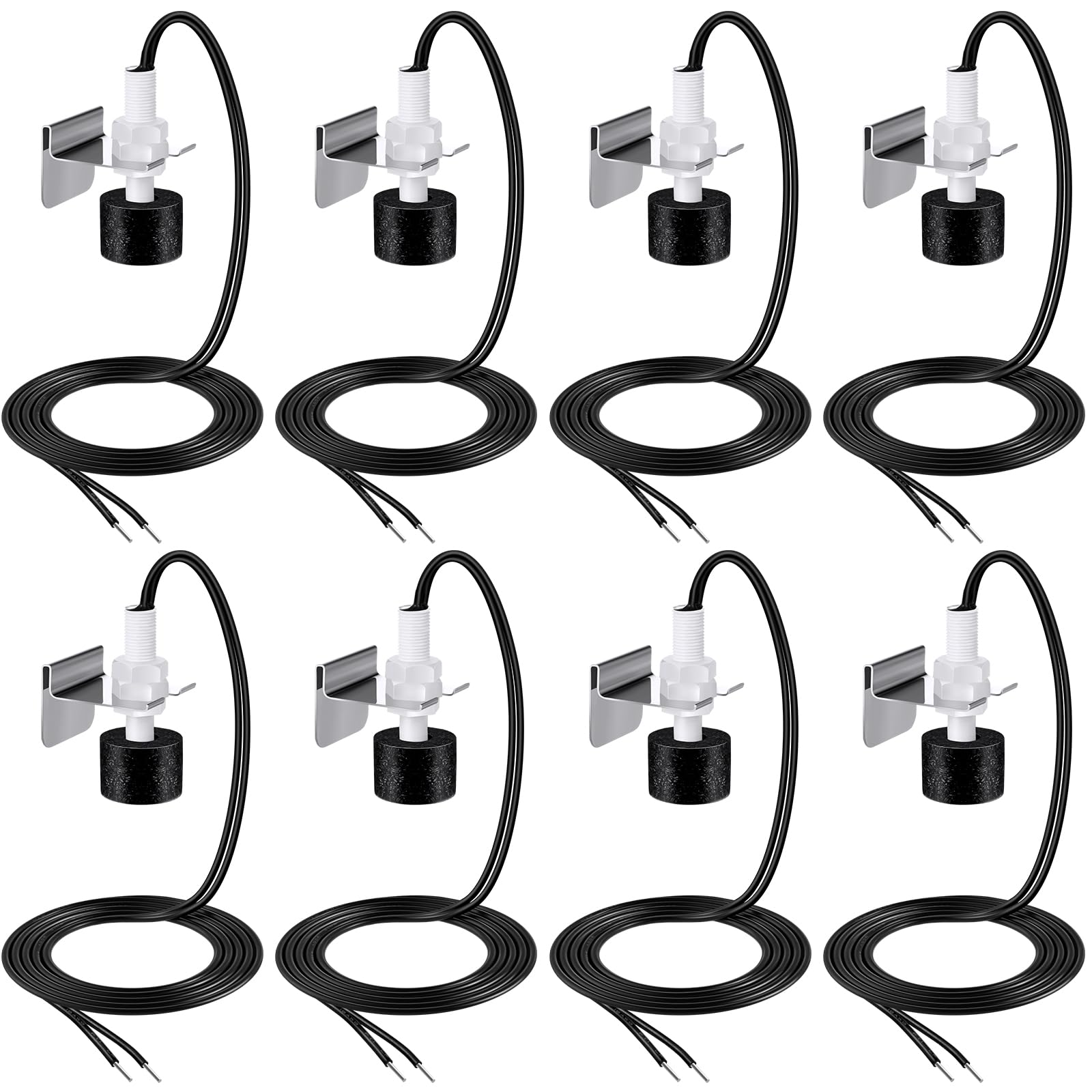 8 Pack SS3 Condensate Overflow Switch, AC Pan Float Switch, for Primary & Auxiliary Drain Pans