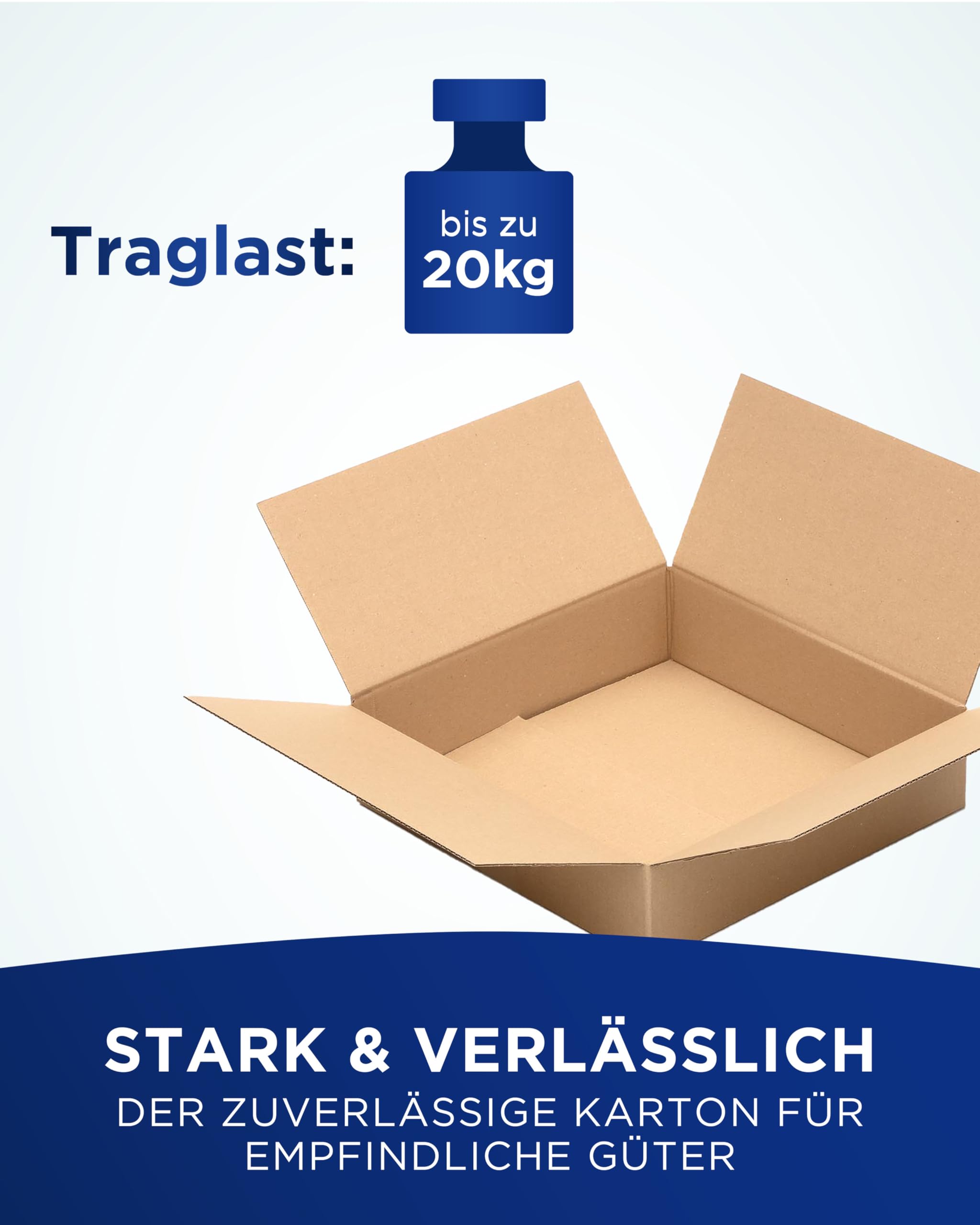 KK Verpackungen Shipping Boxes 320 X 250 X 120 Mm Brown Single Corrugated (Outer Dimensions 325 X 258 X 126 Mm) | Pack Of 500 Folding Boxes For Shipping As DHL Packages - View #5
