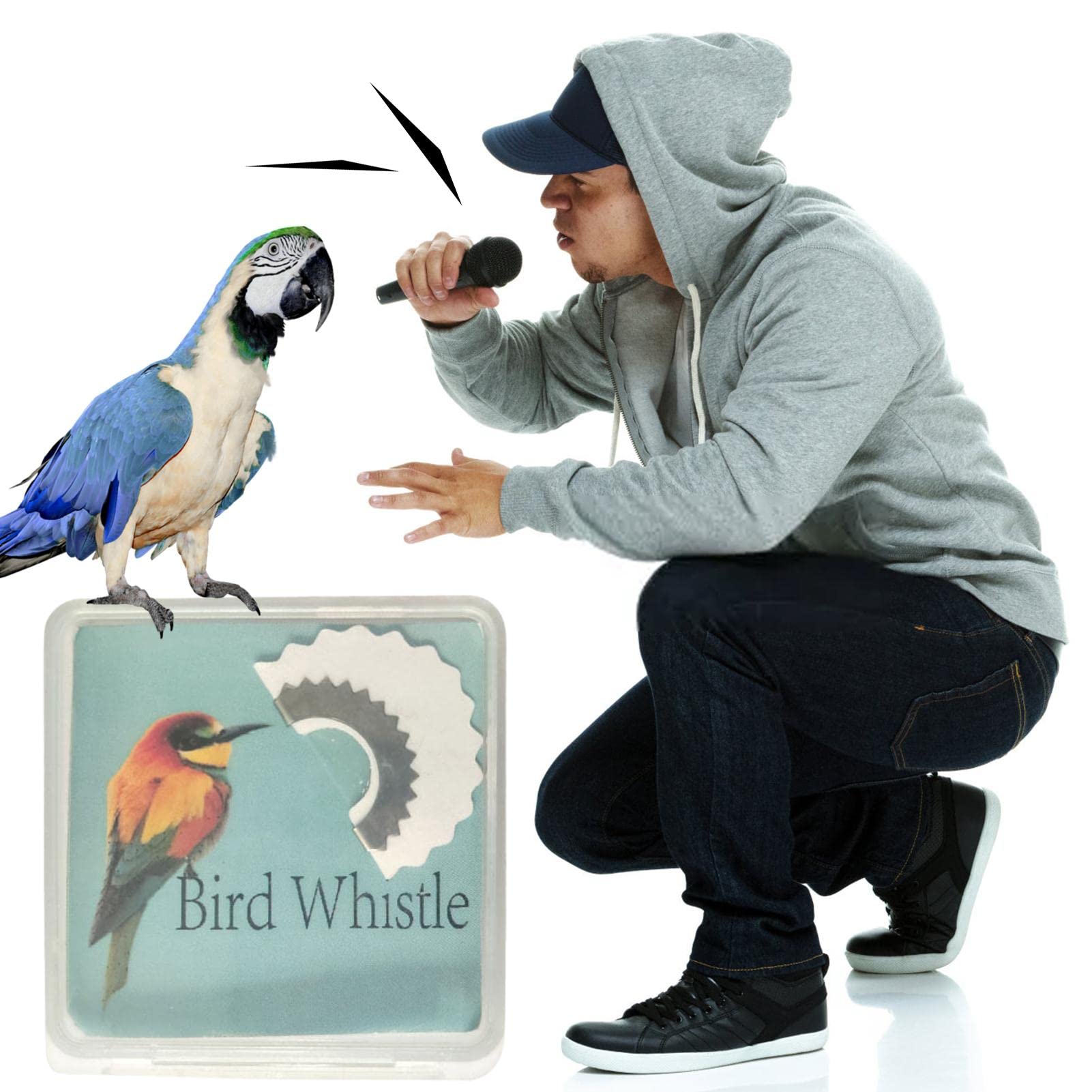 Baodan Bird, Magic Fun Bird Caller Tongue, Magic Tweeting Noisemaker, Funny Birds Imitation, Noisemaker Toys