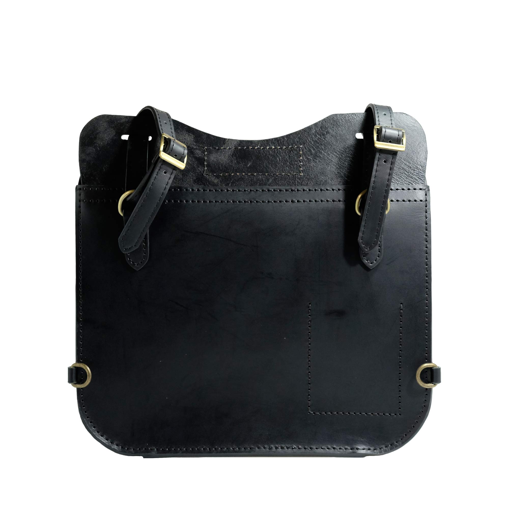Amazon | 寺田モータース TM Leather 本革製レザーサドルバッグ 黒 M 