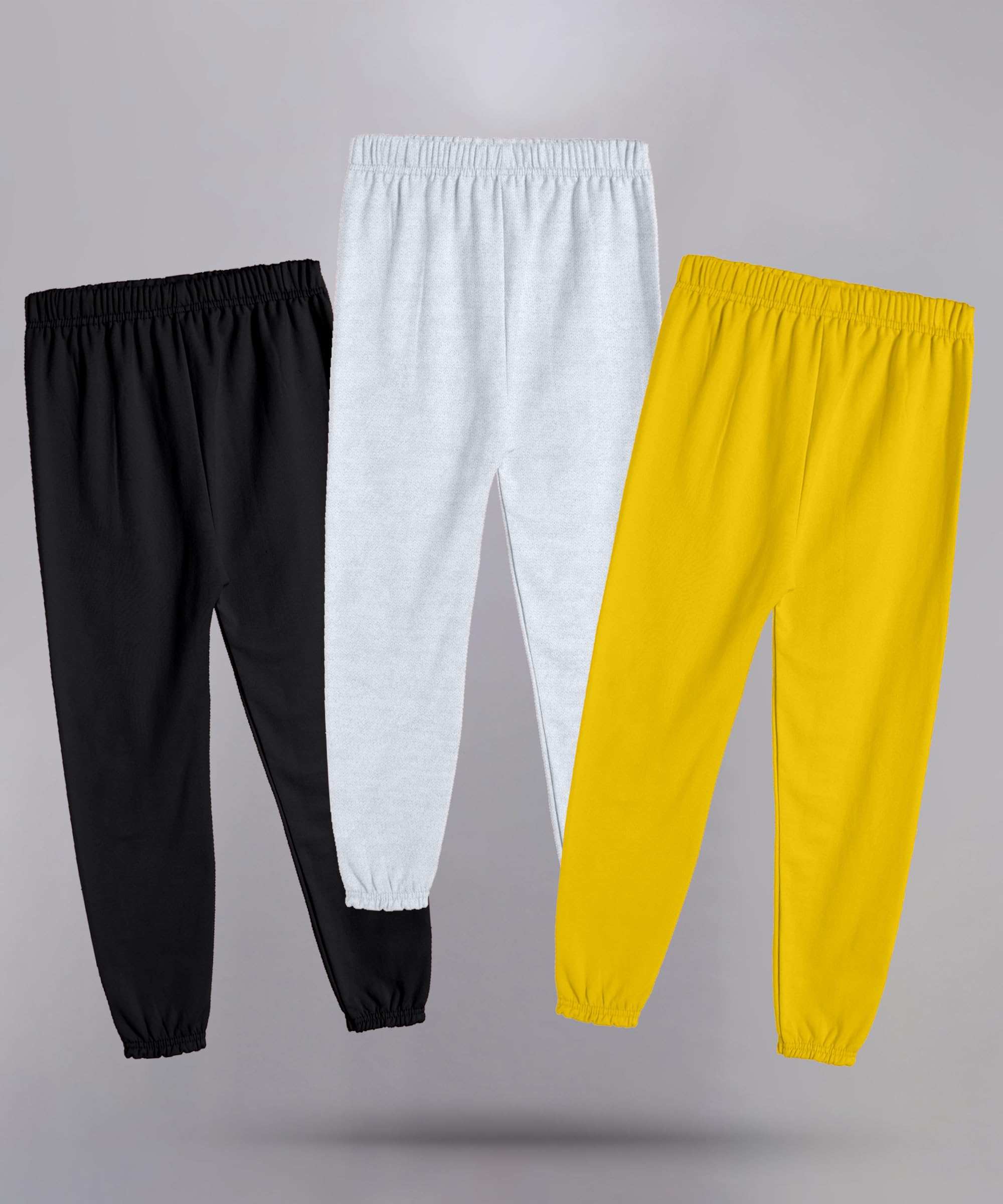 KYDA KIDS® 100% dziewczęce bawełniane spodnie dresowe z nadrukiem (3 sztuki)