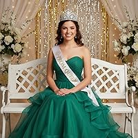 Vista 3 de Corona de flor de Lis con piel sintética y tiara reina Elsa Royalty Set