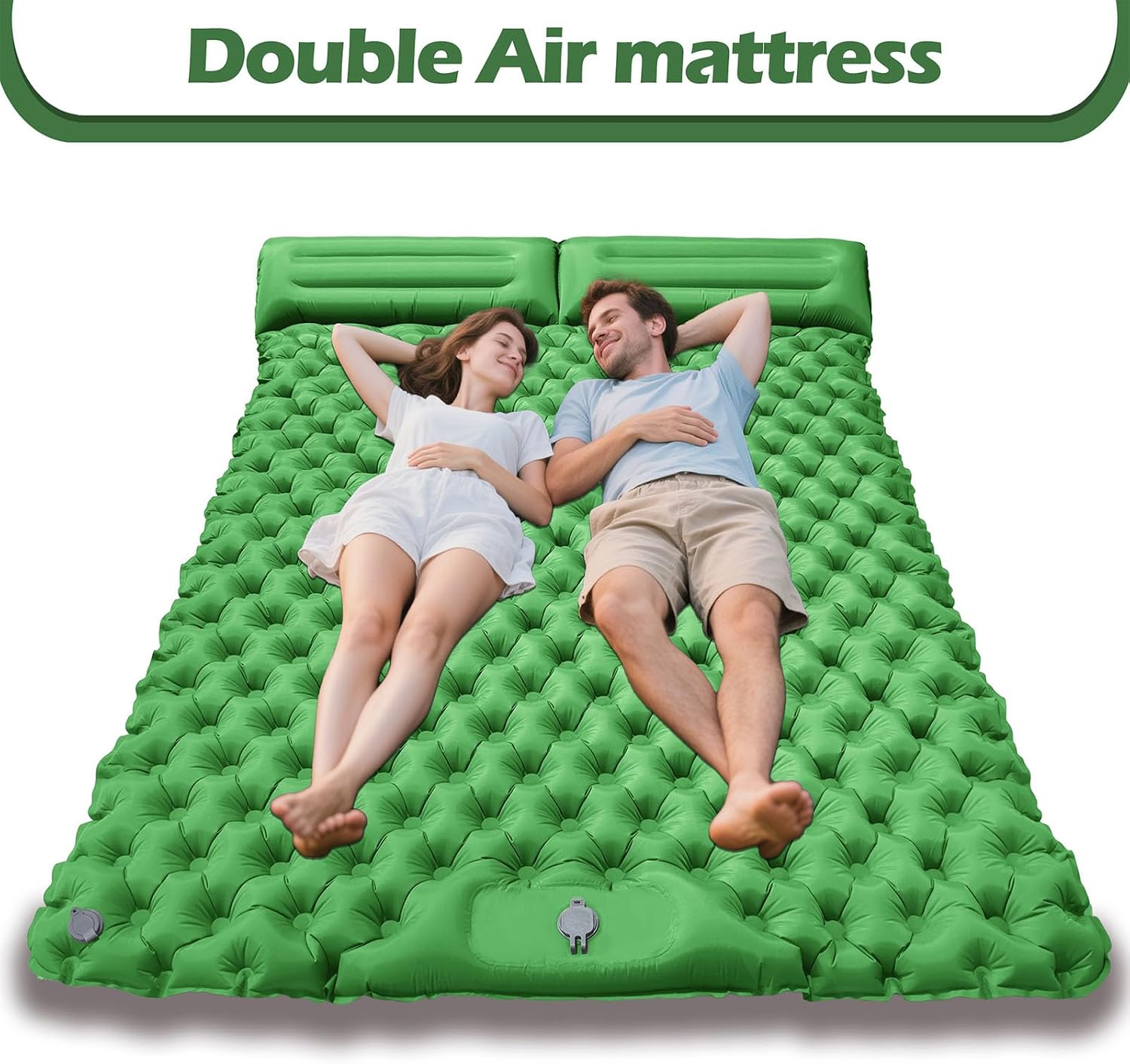 Inflatable Sleeping Pad for Camping, Lightweight Backpacking Sleeping Mat with Built in Pillow, 40D TPU Air Mattress for Hiking Travel Tent Outdoor Gear