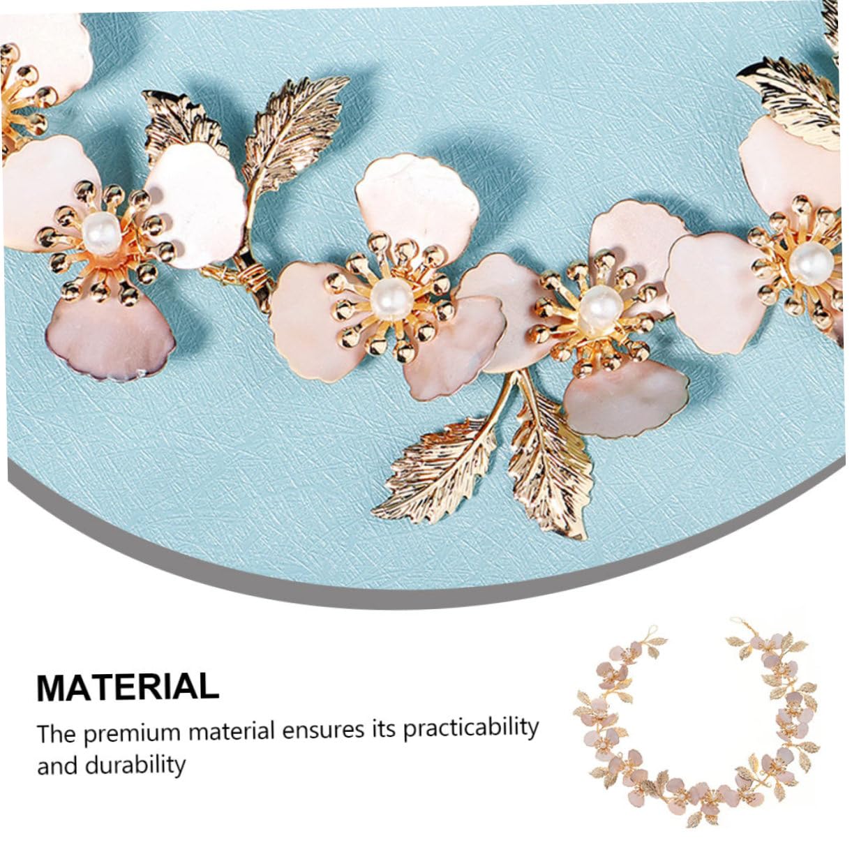 FOMIYES 3piezas Accesorios Cabello De Novia Perlas Tocado Floral Elegante Para Bodas Especiales Decoración Cabello De Novia