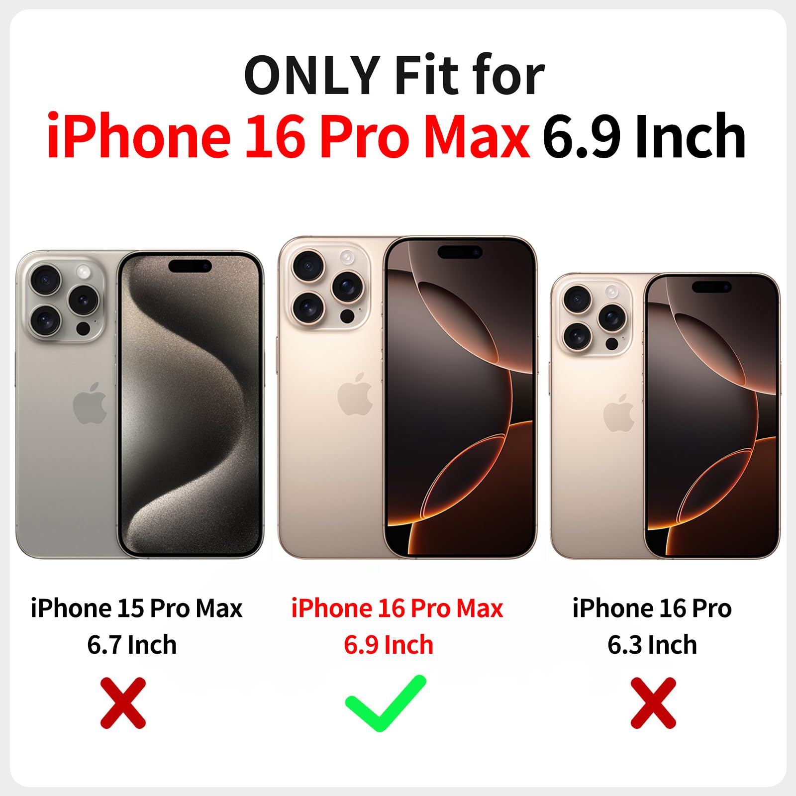 XIZYO Case for iPhone 16 Pro Max 6.9 Inch, Cute Frosted Translucent Rose Floral Flower Pattern Shockproof Cover - Image 2