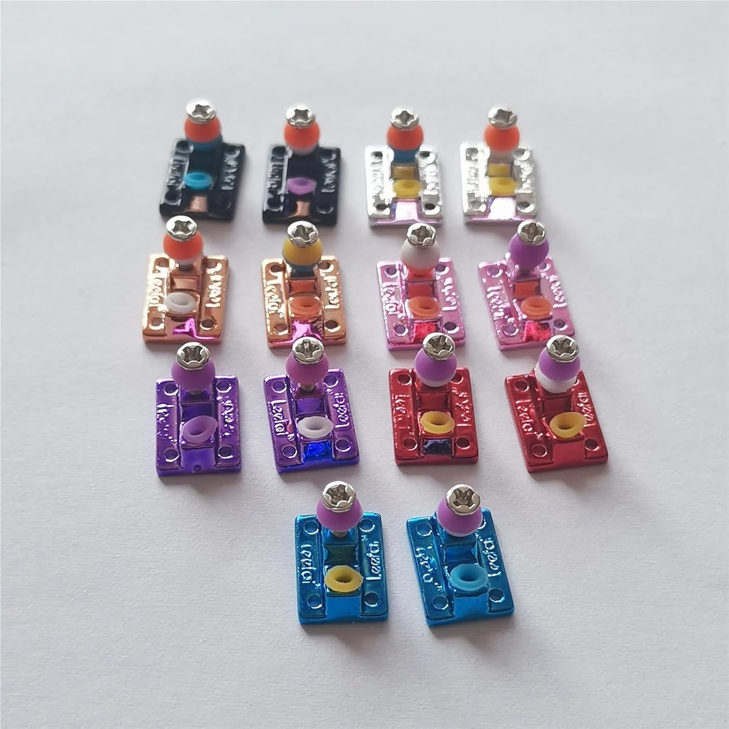 Fingerboard Trucks Fingerboard Truck Base with Soft PU Bushing Pivot Cup for Finger Skate Board Professional Mini Skateboard(Inverted Pink)