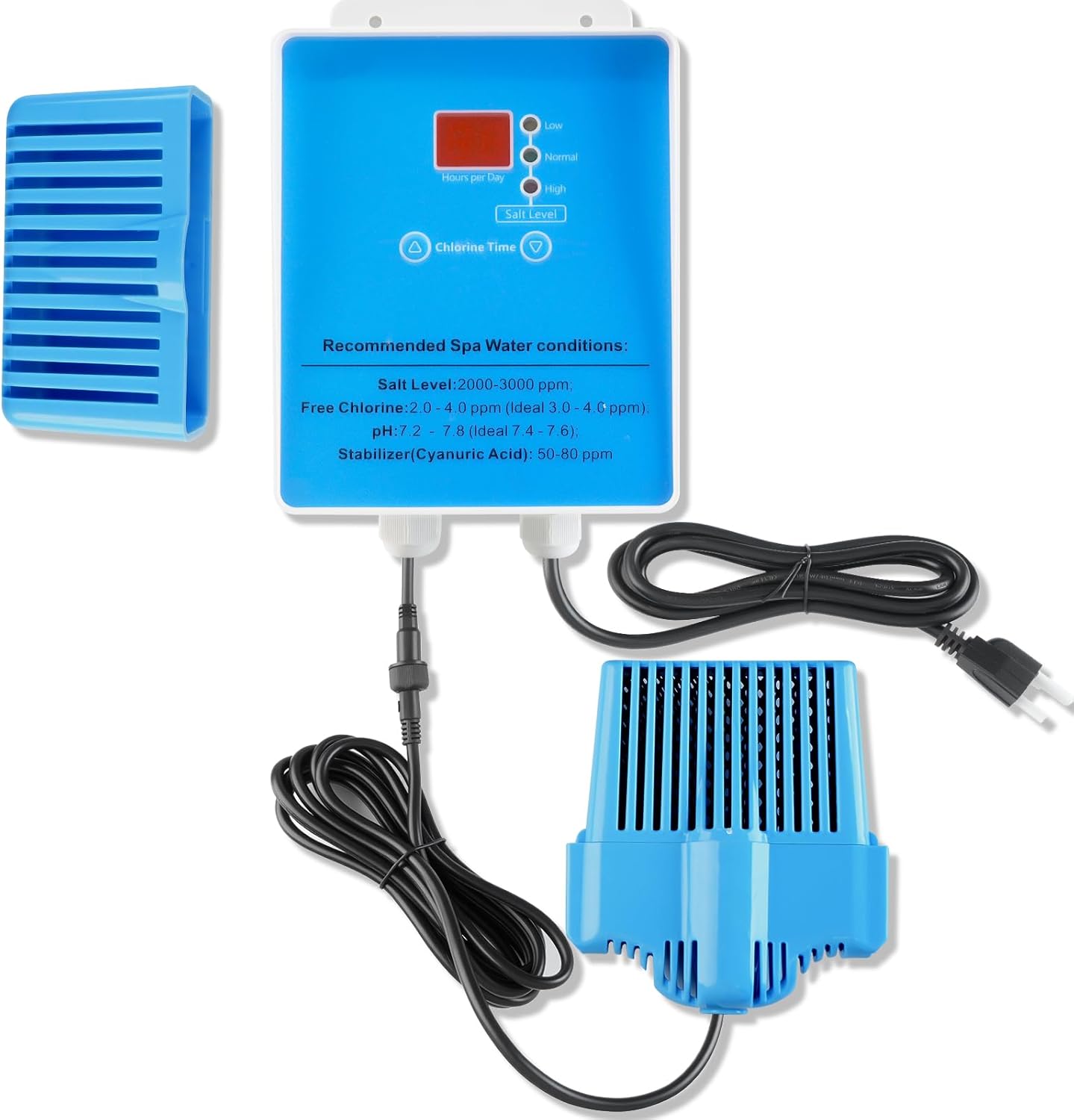 Drop-in Hot Tub Salt System Conversion kit Salt Chlorine Generator for Swim Spas and Hot Tubs - for Hot Tubs and Swim Spas up to 2000 Gallons