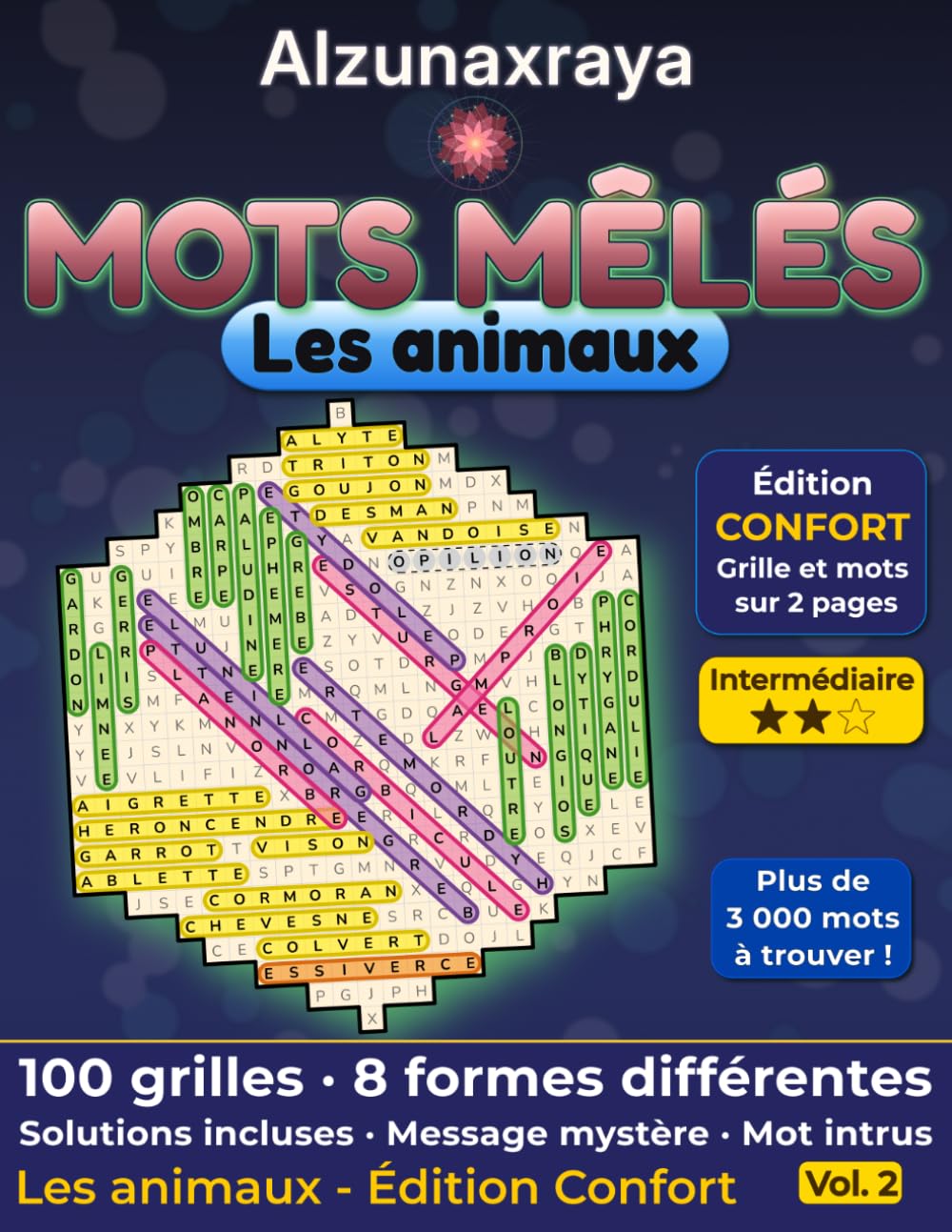 Mots Mêlés: Les animaux - Édition Confort - Intermédiaire