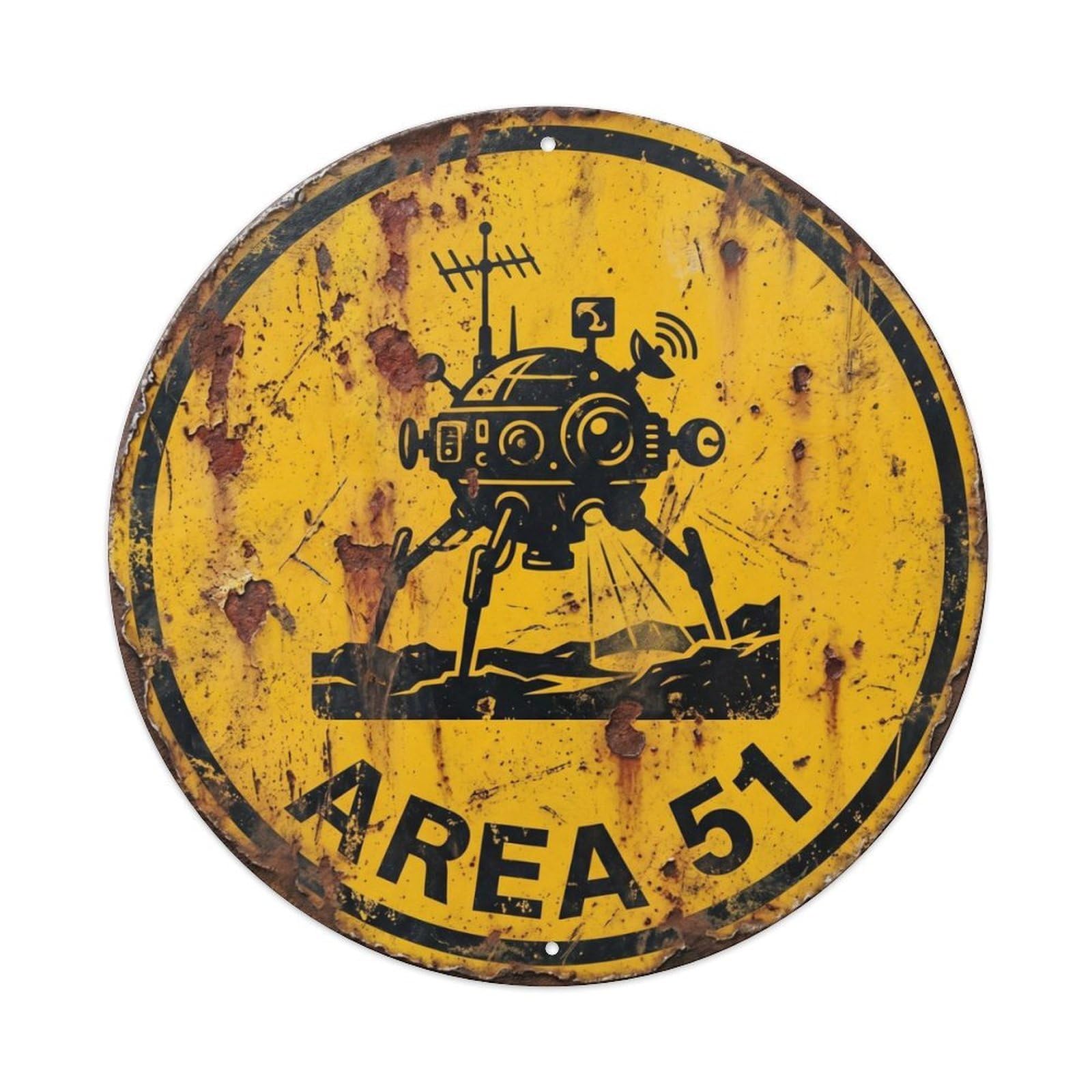 Alien Area 51 ProbeMetal Tin Sign
