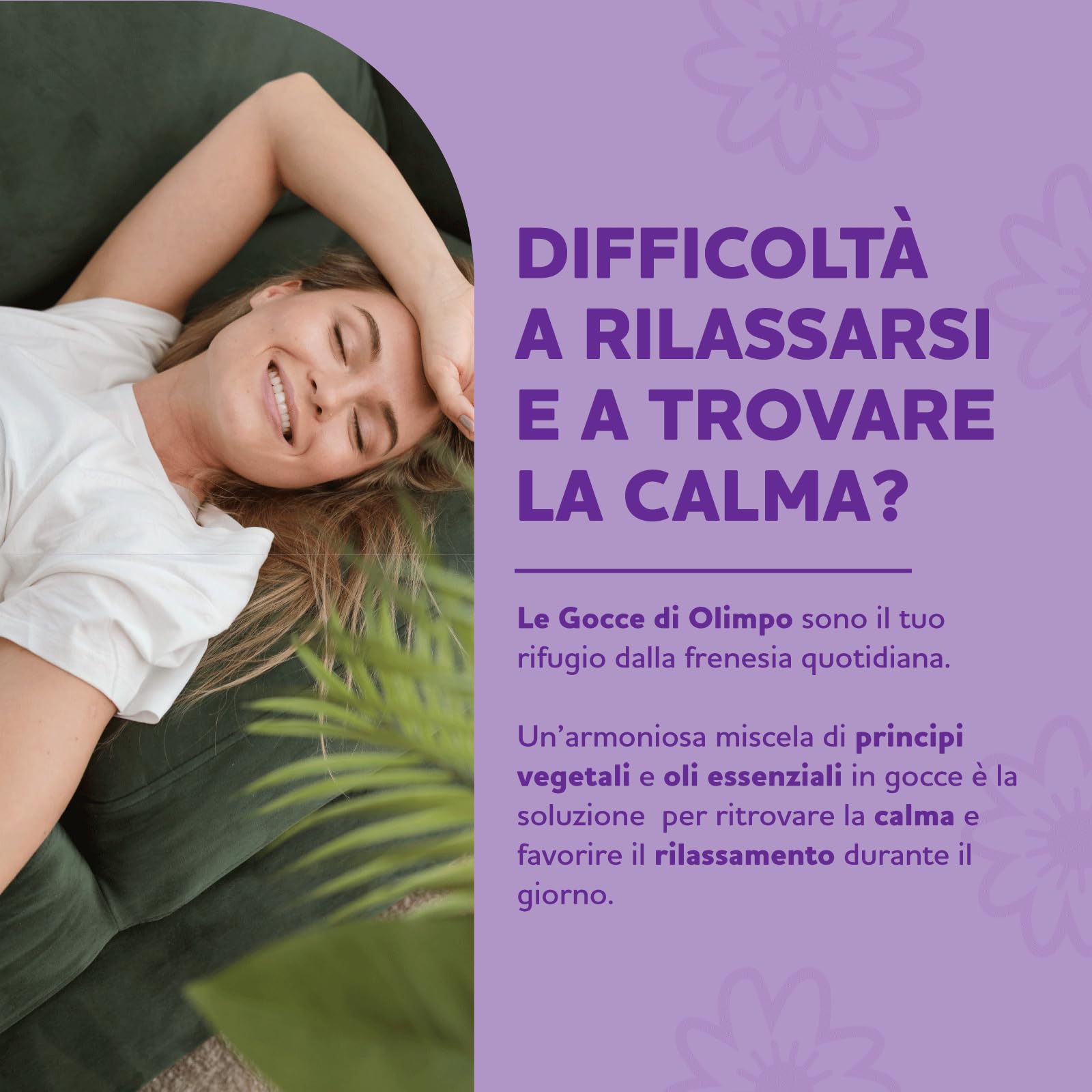 CAGNOLA | Integratore Naturale per Ansia e Stress, Paura, Rilassamento, Le Gocce di Olimpo 50 ml, Gocce Rilassanti Azione Forte con Melissa, Passiflora, Lavanda e Oli Essenziali