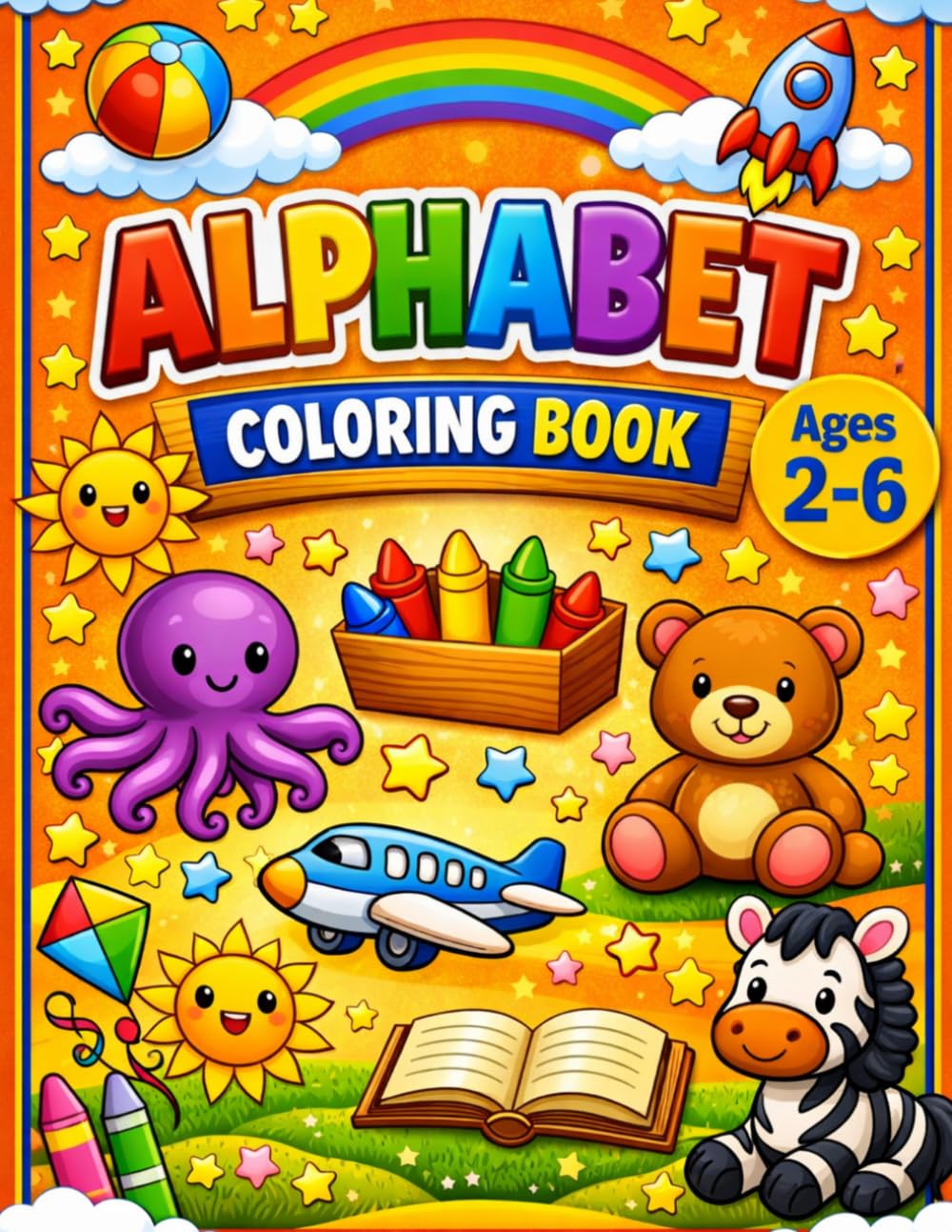 Alphabet Coloring Book for Kids Ages 2–6: Learn the ABCs Through Fun and Playful Coloring Activities