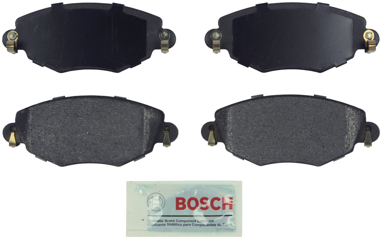 Bosch BE1324H Blue Disc Brake Pad Set with Hardware - FRONT — view 353