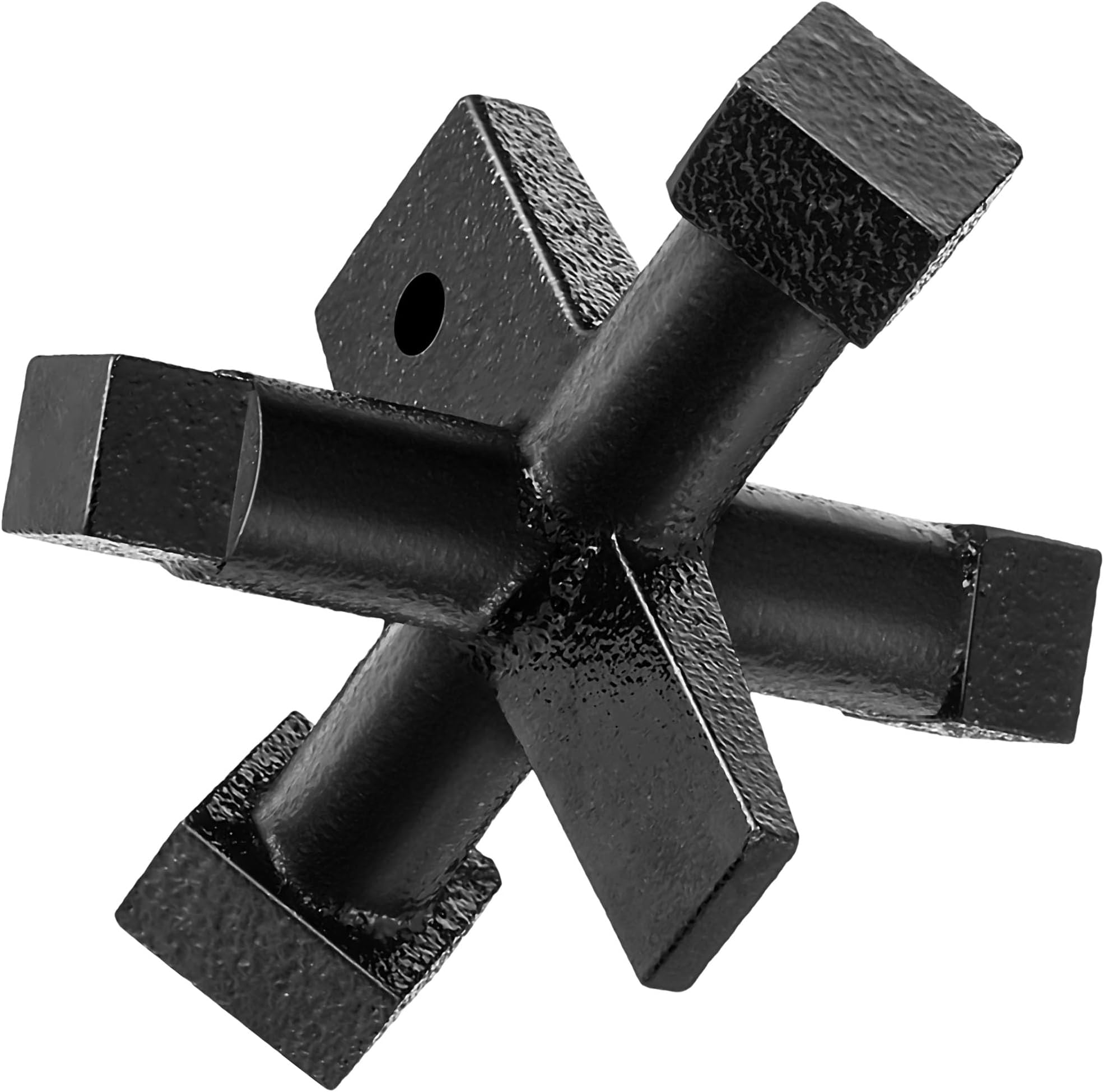 Feekoon6 Sided Plumbing Cleanout Plugs Wrench, Easy to Install and Remove Threaded Drum Trap Cleanout Tools For Both Slotted or Square Countersunk Cleanout Plugs Drum Traps Heavy Duty Iron