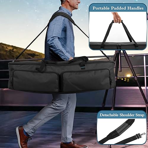 Miniatura 5 de samdew Funda para telescopio astronómico, bolsa de almacenamiento de telescopio grande de 40.8 pulgadas para tubo de telescopio y trípode,