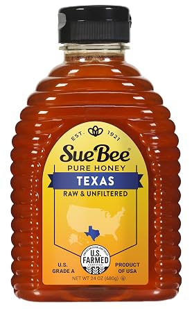 Sue Bee Local Texas Honey, Raw & Unfiltered, Beekeeper-Owned Co-Op, Product of USA, Regional Honey, 24 Ounce Pack of 1