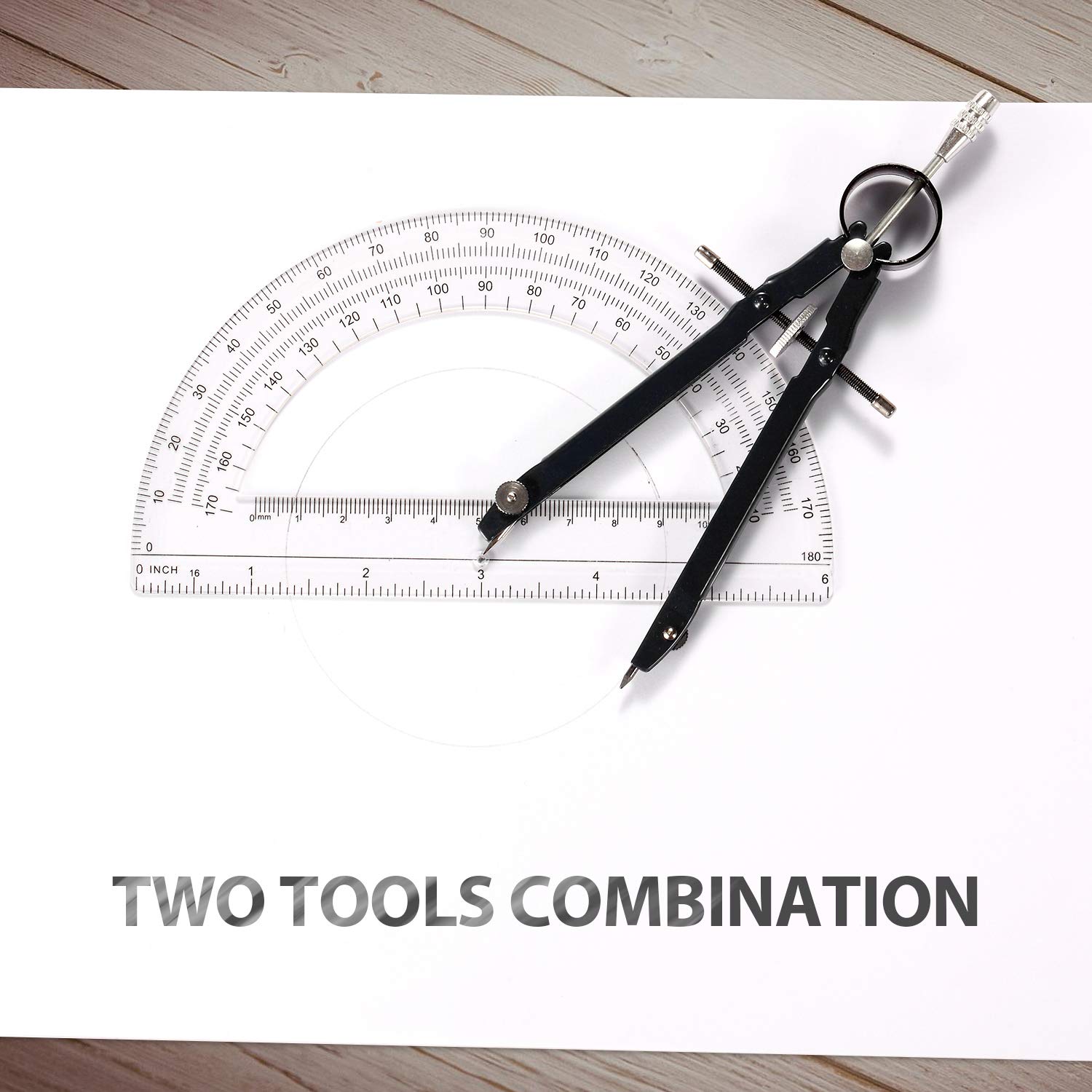 Professional Precision Compass Set, Metal Spring Bow Compass with