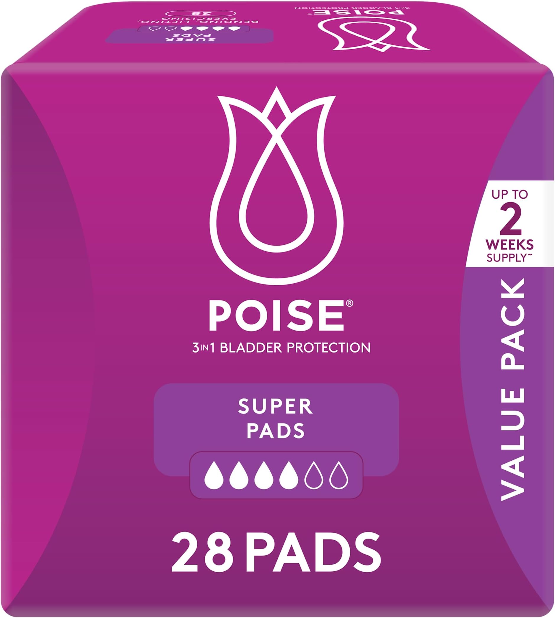 Always Discreet Sensitive Bladder Incontinence Panty Liners Plus, 20