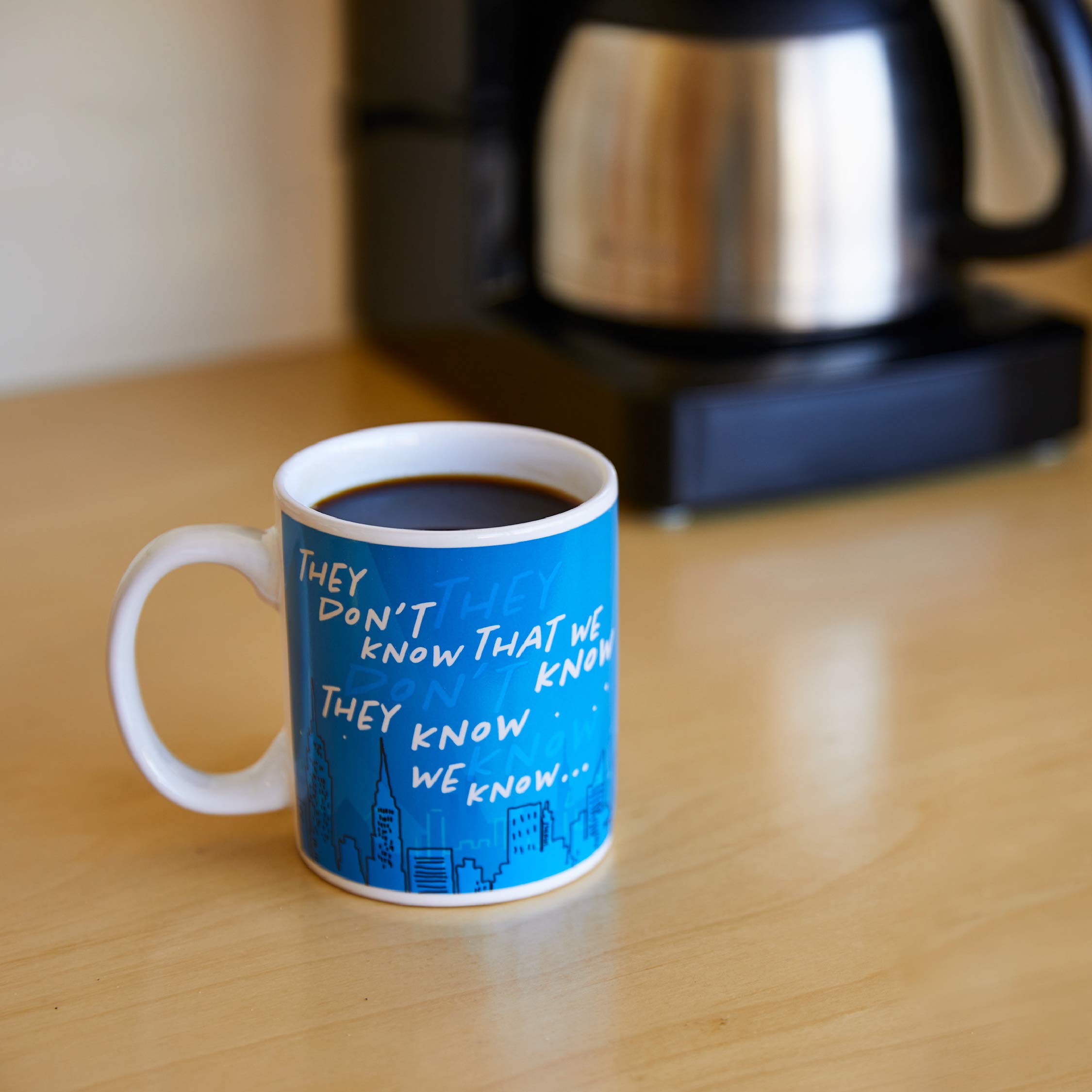 Friends Tasse Thermoeffekt They don't know schwarz/blau, bedruckt, 100% Keramik, PP5587FR, Sie Wissen Nicht Hitze, UK Standard 300ml
