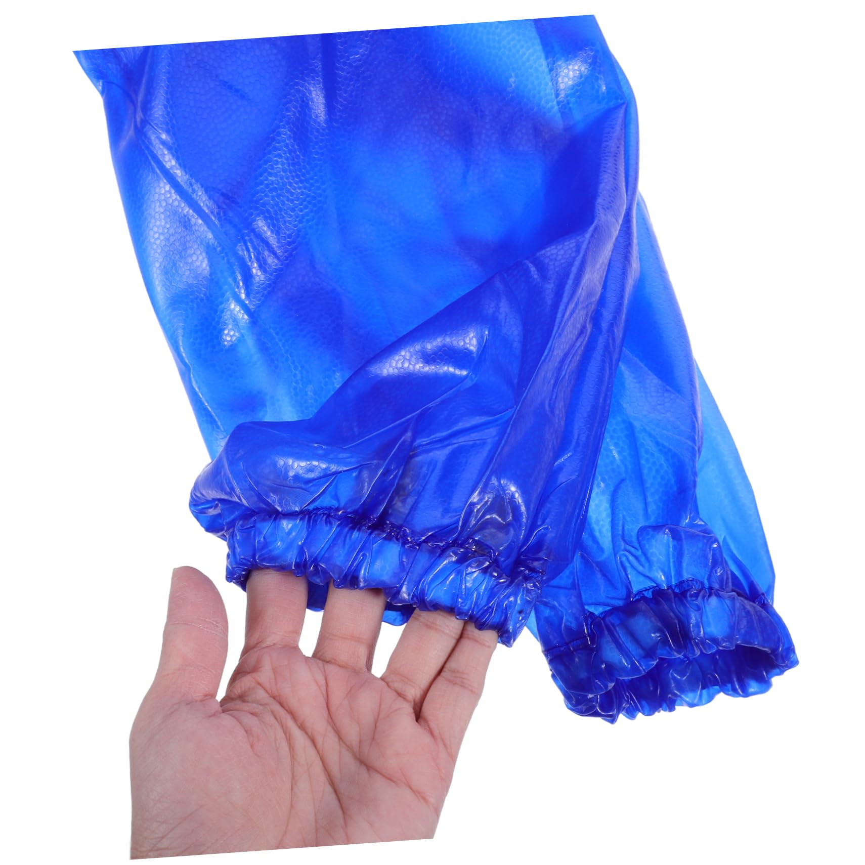 Ölbeständige Dicke Pvc Arbeitsschürze für Männer und Frauen Langärmlige Schutzkleidung für Schlachthöfe und Aquatische Umgebungen in Blau