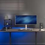 VIVO Black Clamp-on 13 inch 2-Tier Desk Shelf, STAND-SHELF2C | Above or Below Desk, 2 Level Shelving Unit for Table Accessories, Gaming Devices, and More, Storage Tray, Desktop Organizer