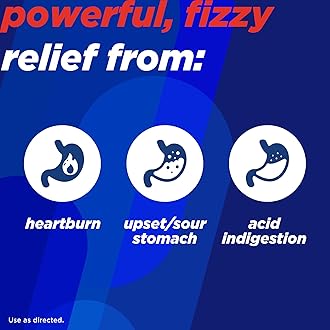 Alka-Seltzer Extra Strength Heartburn Relief Effervescent Antacid Tablets, Fast Indigestion Relief, 24 Ct
