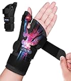 Wrist Brace Carpal Tunnel with Thumb Support,Adjustable Thumb Spica Splint Right Left Hand,Wrist Guard for Arthritis,Tendonitis,Ligament Injury,De Quervain's Tenosynovitis Women & Men