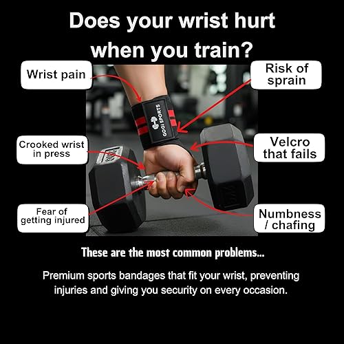 Miniatura 2 de Muñequeras de 18 pulgadas para levantamiento de pesas y levantamiento de potencia, correas de muñeca para gimnasio con lazo para el pulgar,