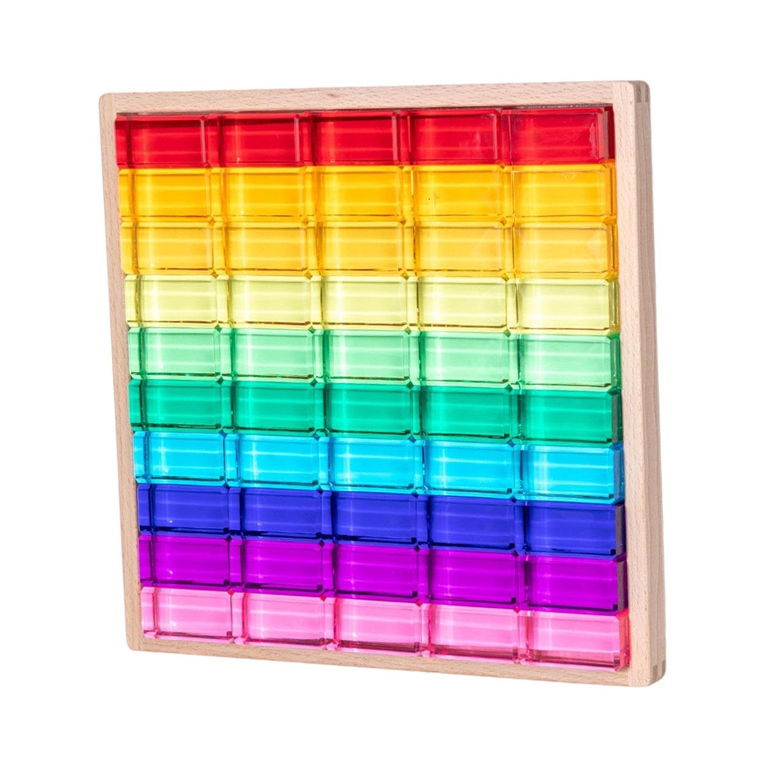 Cubo de Construcción, Cubo de Acrílico, Aprendizaje de Habilidades Motoras Finas, Juego de Apilamiento de Colores, Bloques de Construcc