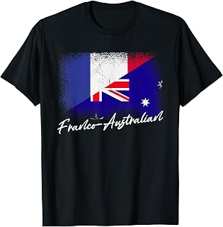 Franco Australian French Roots France Australia Flag T-Shirt