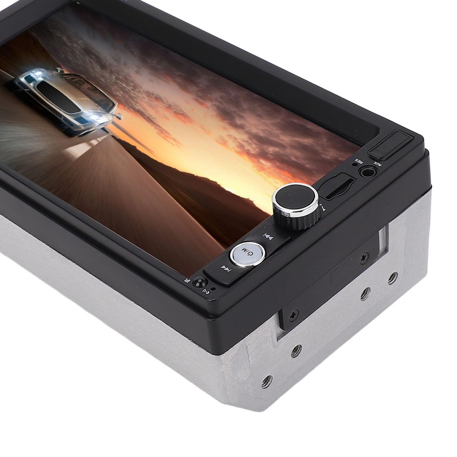 Radio Samochodowe 2 Din 7-calowy Odtwarzacz MP5, Samochodowe Stereo 2 Din z Obrazem Cofania Ekran Dotykowy HD Cyfrowy Wyświetlacz Multimedia Bluetooth 5.0 Zgodne z Android Auto