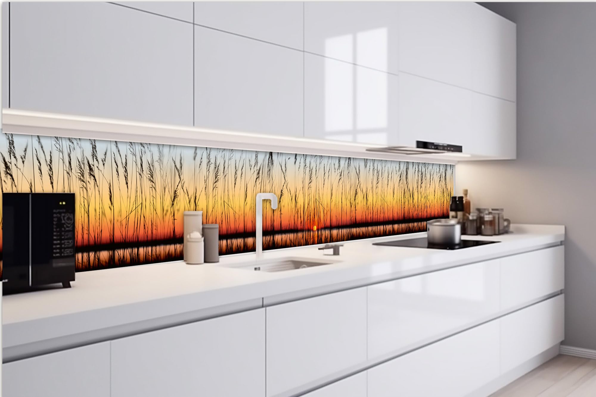 DIMEX Film Autocollant Pour Crédence De Cuisine - Motif Coquelicot Rouge - 420 X 60 Cm - Film Décoratif Adhésif - Protection Anti-éclaboussures Pour Cuisine - Fabriqué En UE