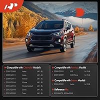 Vista 2 de A-Premium Kit de cubierta de válvula de motor compatible con Chevy Cruze, Sonic, Trax, Aveo, Aveo5, L4 1.6L 1.8L (tipo de aluminio mejorado)